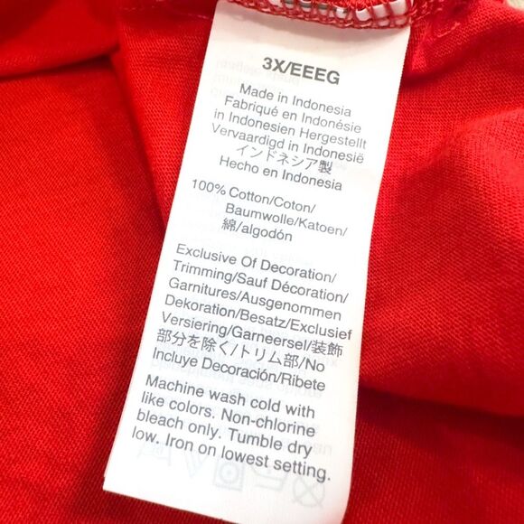 NWT J. Crew Floral Embroidered Yoke Cotton Tee Plus Size 3X Style AO920 - Picture 7 of 8